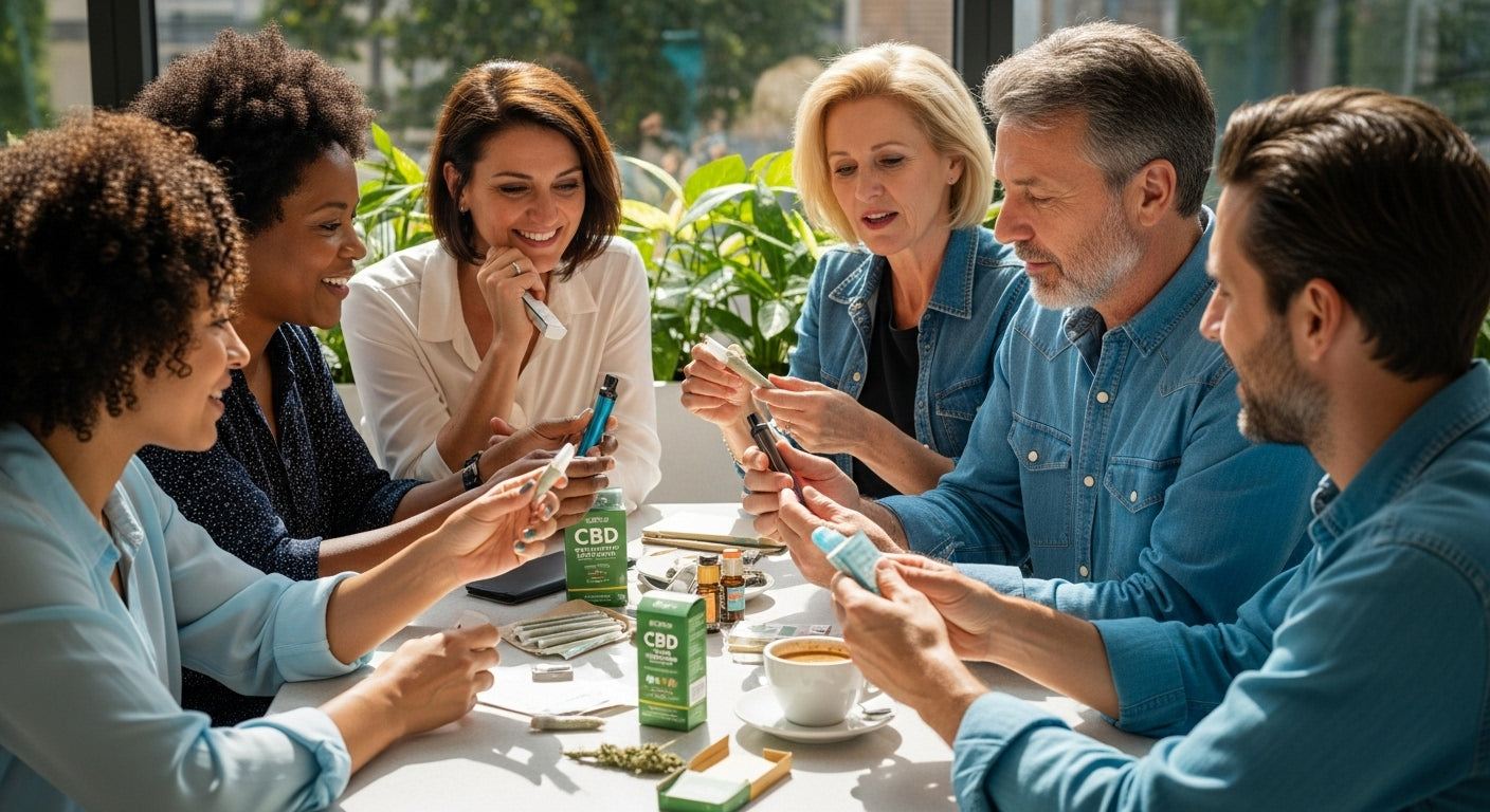 CBD cigarette alternatives, social wellness, hemp products