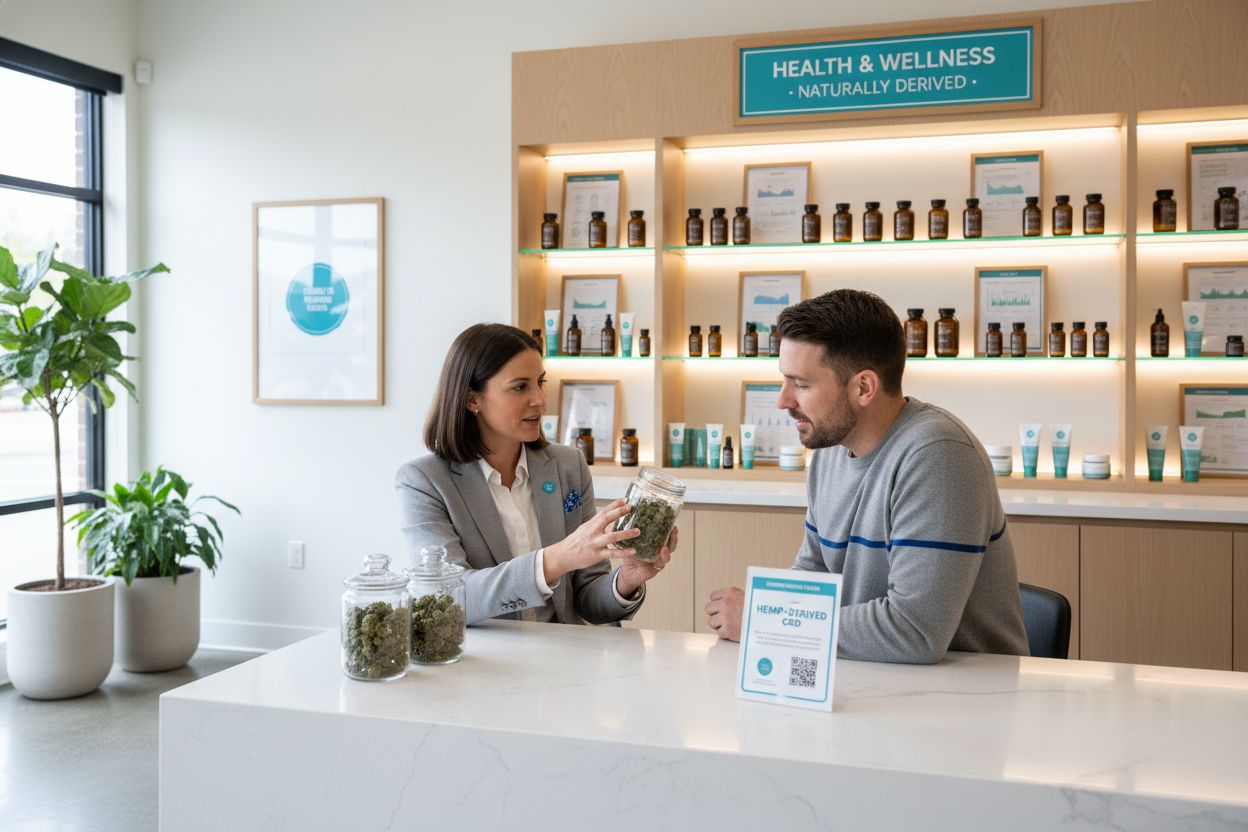CBD flower dispensary consultation