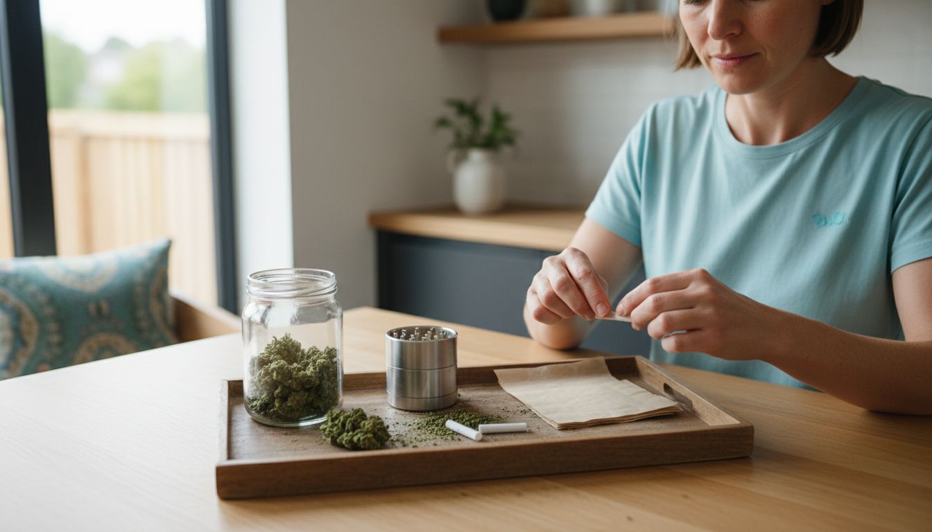 CBD cigarette rolling