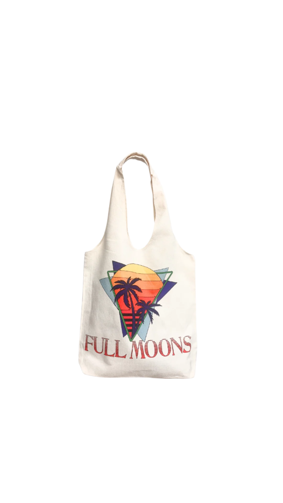 Full Moons Canvas Tote – Miami Sunset Edition